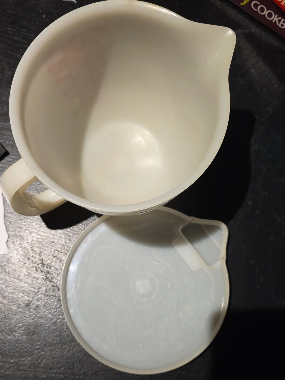 Plastic Measuring Cup with Blue Markings